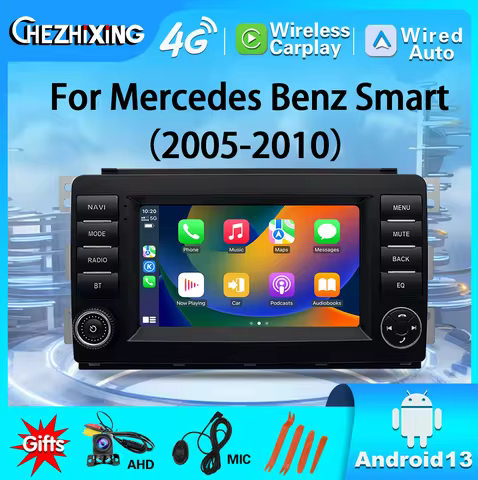 7inch 2Din Android Car Radio Multimedia Video Player For Mercedes Benz Smart 2005-2010 with GPS NAV 