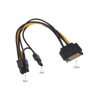 SATA 15 PIN TO 6 PIN/SATA 15 PIN TO 8 PIN POWER SUPPLY GRAPHIC CARD