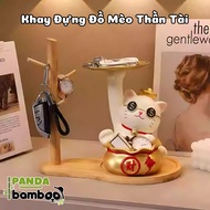 Multifunctional Lucky Cat Storage Tray - Desk Decoration, Convenient Storage of Watches, Jewelry, Ke