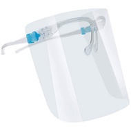 Transparent Safety Face Shield With Glasses Frame