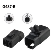 G487-Black 6.3mm 2-hole High Current Connector Jack