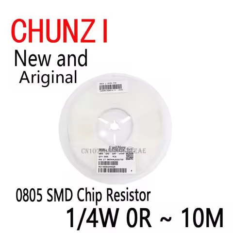 5000pcs SMD Chip Resistor 0805 1/4W 0R~10M 0 10R 100R 220R 330R 470R 1K 4.7K 10K 47K 100K 0 10 100 3