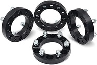 ZAPYVET 4PCS 30mm Black Anodized Aluminum Wheel Spacer Adapter 6x139.7 6x5.5" 108CB Most 6 Lug Car R