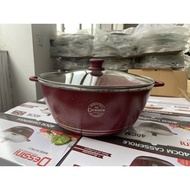 Dessini 40cm 44cm Pot Periuk Besar Dessini 40 cm  44cm Periuk Rendang Half Glass Full Glass sEsF