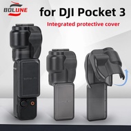 BOLUNEA อุปกรณ์ป้องกันฝาครอบป้องกันกล้อง,อุปกรณ์เสริมฝาปิดเลนส์กระทะเอียงกันรอยขีดข่วนเคสป้องกันหน้าจอสำหรับ DJI Osmo Pocket 3