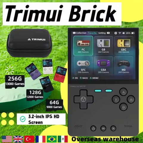 TRIMUI BRICK Retro Handheld Game Video Player Console Portable Vertical Edition Open Source 3.2 Inch