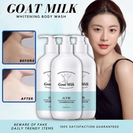 【5PCS】500ML Goat milk Mousse body wash whitening shower gel moisturizing Nicotinamide body care美白保湿沐浴露
