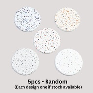 Nordic Terrazzo Coaster Set Hard Diatomite Coaster Water Absorbent Coaster Coaster Cup Coaster Aesth