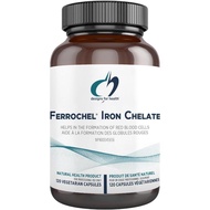 Designs for Health Ferrochel Iron Chelate - Iron Bisglycinate Supplement (120 Capsules)