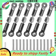 6Pcs Adjustable Metal Linkage Pull Rod Front /Rear Servo Link for  A949 A959 A969 A979 K929 RC Car U