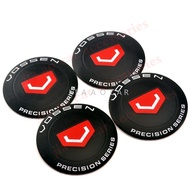 4pcs x 56mm 60mm 65mm Vossen Logo Black Car Wheel Center Hub Cap Badge Stickers for Audi BMW VW