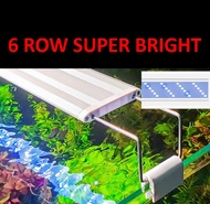 6 row Fish Aquarium Tank led light. Super Bright and save energy. Led Fish Aquarium light. Tank top