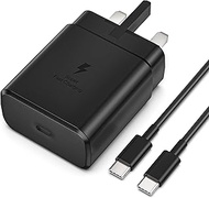 45W Type C Charger PD3.0 Compatible with Galaxy S25 Ultra S25 S24 S23 S22 S21 A50 A06 A16 Z Fold Z F