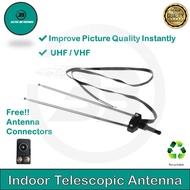 UHF / VHF ”V“ Type Indoor Telescopic Antenna Indoor Antenna Extendable Telescopic TV Antenna for FM 