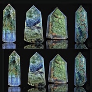 老礦料打磨 綠幽靈 水晶柱 碧璽水晶柱 髮晶柱 幽靈柱 水晶柱