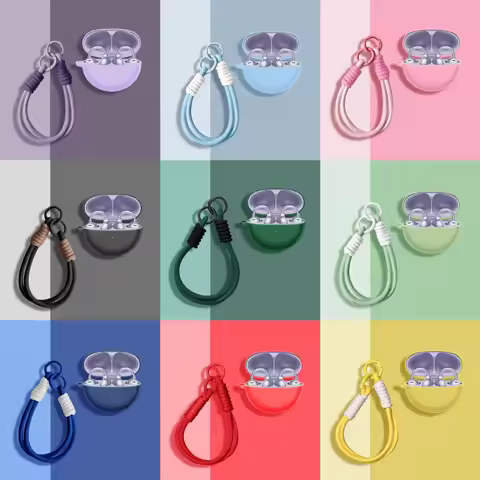 New Silicone Protective Case For Huawei FreeClip Cover Solid Color Earphone Cases For Huawei freeCli