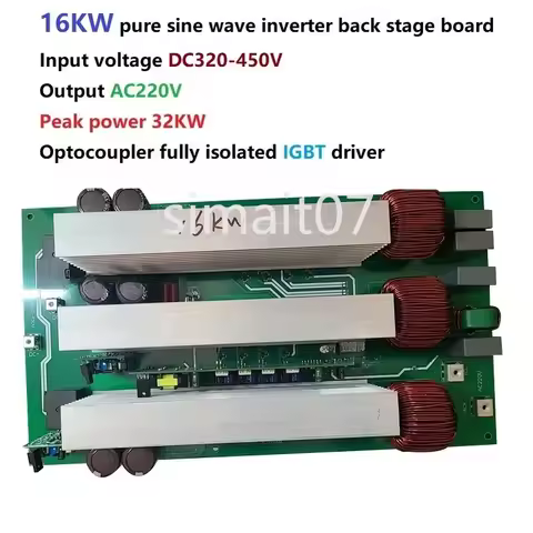 16000W Pure Sine Wave Inverter Rear Stage Board - Dual Pre-Charging, IGBT Drive for New Energy Vehic