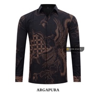 Hem Batik Pria Slimfit Lengan Panjang Batik Arkanza Motif Argapura