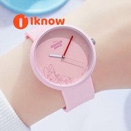 I know Disney watches, Donald Duck cartoon fashion simple trend quartz watch , Minnie resin band stu