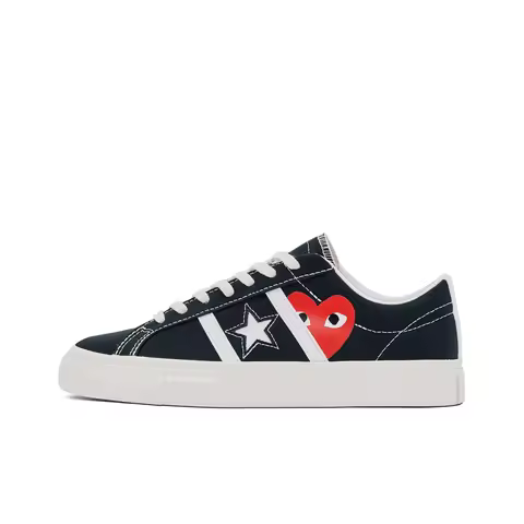Converse x CDG Play One Star Academy Pro Low top Canvas Shoes Unisex Black A09870C