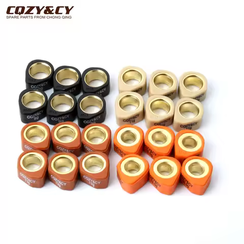 6pc Racing Roller Set / Variator Weights 20x12mm 9g 11g 13g 16g For MBK Doodo Flame R F X 125 Skylin