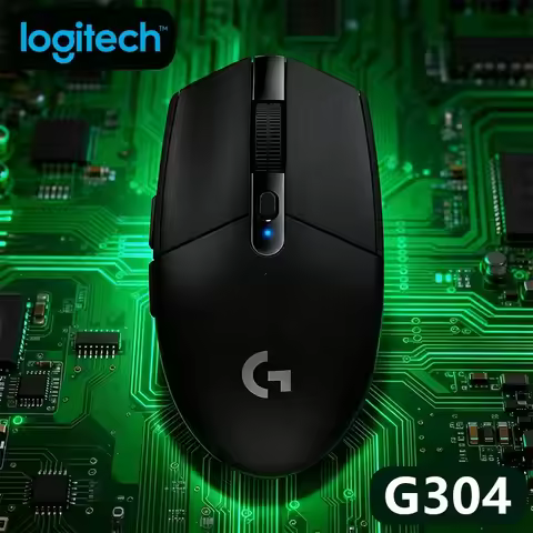 Logitech G304 Bluetooth Mouse, 90% Less Noise, Soft Thumb Rest, 3-Device Switch,24-Month Battery, Mu
