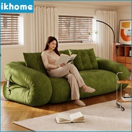 IKHOME 4-in-1 Foldable Floor Sofa Bed with Armrest Convertible Chaise Lounge for Bedroom Living Room
