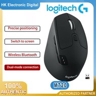 Logitech M720 Triathlon Multi-Device Wireless Mouse with 1000 DPI Bluetooth or USB Hyper-Fast Scroll