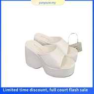 Wedge Heels Square Toe  Slippers Women 35-39