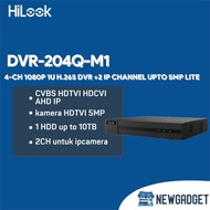 HILOOK DVR-204Q-M1 4-CH 1080P 1U H.265 DVR +2 IP CHANNEL UPTO 5MP LITE