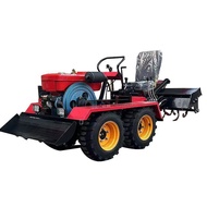 High-horsepower crawler tractor multi-function rotary cultivator water and drought arable machine Ag