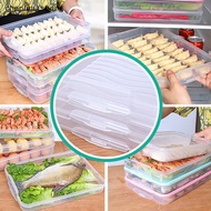 chenlongshang Kitchen Organizer Dumpling Box Food Storage Container Refrigerator Keep Fresh Storage Box Multi-Layer Transparent Dumpling Box EN