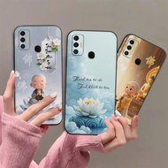 Tecno Spark 7 case printed with calligraphy, peace, luck