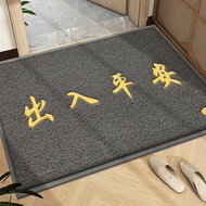 Gray Access Safe Anti-slip Floor Mat Silk Circle Entrance Floor Mat Rubbing Foot Door Mat Foyer Carp