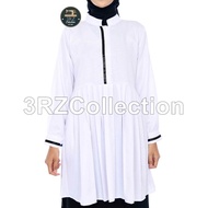 Tunik Putih Wanita Baju Tunik Putih Lis Hitam Pns Seragam Putih Pns Wanita Baju putih Tunik Toyobo P