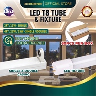 LED T8 LED Tube 2 Feet 4 Feet 11W 22W 35W Bright Lamp LED T8 Casing Fitting T8 LED Tube LED Casing K