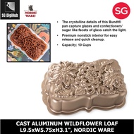 Nordic Ware Cast Aluminum Wildflower Loaf L9.5xw5.75xh3.1"