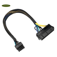 yzuzza24 Pin to 10 Pin ATX PSU Main Power Adapter Braided Sleeved Cable for  for  PC and Servers 12-