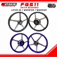 MUTAKIN SPORT RIM FG511 511 YAMAHA Y15 Y15Z Y15ZR LC135 4S HONDA WAVE100 WAVE125 EX5 DREAM BLACK / B