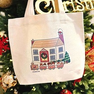 聖誕禮物 | 玫瑰小屋の日常 貓咪帆布袋 (午餐袋) 手工印製