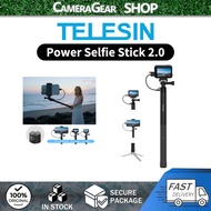 TELESIN  Power Selfie Stick 2.0 ​for iphone 17/16/15 etc./USB-C Android phones and Insta360 Ace pro 