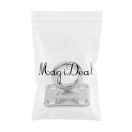 [mojotorw7] Marine Grade 316 Stainless steel shape square Base Swivel Pad Eye Plate Eye Hook Shade S