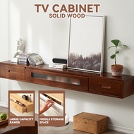 TV Console Cabinet Solid Wood Wall Hanging Wall Living Room Bedroom Narrow TV Cabinet