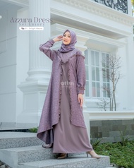 Attin-Azzura Dress Luxury Sarimbit Azzam Azzura Twilight Mauve Gamis