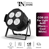 ไฟพาร์ เคลียร์ แอลอีดี วอร์มไวท์ คูลไวท์ 4x50W COB LED Par Light (Warm + Cool White)