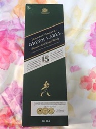 清屋大平賣 - FAMOUS SCOTLAND WHISKY JOHNNIE WALKER GREEN LABEL AGED 15 YEARS BLENDED MALT SCOTCH WHISKY 7