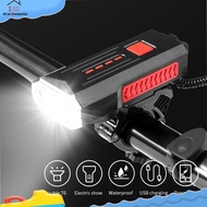 WONDER Bike Lights, Rechargeable USB Bike Light, 3 Modes Super Bright Bike Light With Horn, Waterproof Bike Front Light,