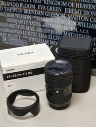 Sigma 24-35mm F2 DG Lens EF Canon mount