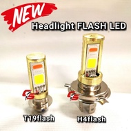 Headlight Bulb FLASH LED 3in1 T19 H4 EX5 Y15 LC135 Y125 FZ150 SRL EGO NOUVO CT110 EX5 WAVE DASH ALPH
