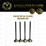 Valve Set A-Class SUZUKI BELANG150 In Ex Intake Exhaust Valve Ekzos Pengambilan Injap Genuine BELANG